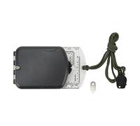 Compas Multifonction en Plastique avec Échelle, Loupe et Lampe LED, Portable, Batterie Incluse - Fonctions Multiples, Cadran Lumineux, Idéal pour Randonnée et Camping