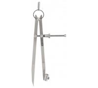 KS Tools Compas porte-crayon 300.0411 – acier carbone bruni, pointe trempée, L 200 mm