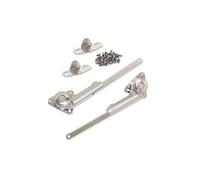 Emuca Compas pour portes abattantes 1275707 – Force 20–70 kg·cm, Acier et Zamak, Nickelé Lot de 2