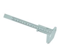 Compas pour Sourcils 150mm en Plastique et Métal, Règle Portable | Lecture Facile, Usage Simple, Outil Pratique pour Tatouages et Maison, Gris, Lot de 1