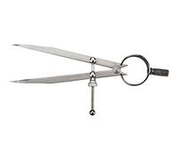 Compas Professionnel 210 mm, Ø 320 mm, outil de mesure à ressort pointu