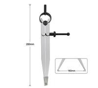 Compas Réglable En Cuir, Verrouillable, En Acier Au Carbone, Séparateur D'aile, Creaser, Bricolage, Artisanat Du Cuir, Ligne Rotative, Calibre De Traçage