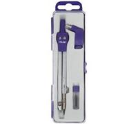 Compas - Scolaire - Mine intégrée - Universel - Adaptateur crayon - Bleu