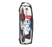 Maped Compas Stop System – Concept exclusif et breveté de blocage des branches – Gris, dès 6 ans