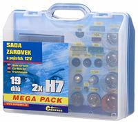 Compass Ampoules latérales 08518 - Lot de 2 12 V H7 + H7 avec fusibles Service Box Mega