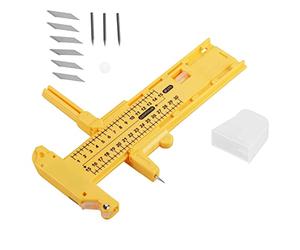 Compass Circle Cutter Paper Cardboard Rubber Tool for Scrapbooking and Crafting Yellow