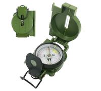 Compass Randonnée Camping Compas de Survie en Plein air avec Couvercle et scopescale Luminal visant Une Boussole de lentille imperméable Portable pour la randonnée Navigation survivante