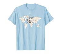 Compass Rose Shirt Explore the World Map Tee pour nautique T-Shirt