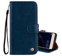 COMPATIBILE Compatible pour Huawei P10 Lite (Was-LX1 WAS-LX1A) (écran 5.2) Étui Couverture Support Livre Gel TPU ECO Leather Portefeuille Noir
