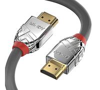 Câble de raccordement LINDY HDMI Fiche mâle HDMI-A, Fiche mâle HDMI-A 10.00 m gris 37876 4K UHD Câble HDMI