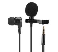 Compatibilité multiple Microphone cravate 3,5 mm Microphone cravate externe à pince Gamme de fréquences ultra large Technologie de réduction du