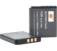 Compatible 2x KLIC-7004 Li-ion Batterie Remplacement pour Kodak EasyShare M2008 PlayFull Dual PlaySport PlayTouch V1253 Zi12 Fujifilm FinePix F100fd F200EXR Digital Caméra as SiOnyx Aurora SX-50