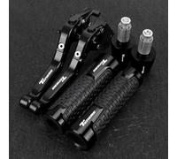 Compatible Accessoires De Moto Leviers D'embrayage De Frein Pliants Réglables Poignées Pour TENERE 700 Tenere700 World Raid XTZ700 Rally 2019 2020 2021 2022 2023(Noir)