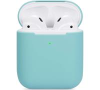 Compatible Airpods Case, Ultra-Thin Soft Silicone Free Shock Resistant Non-Slip Protective Case for Apple Airpods 2 and 1 Charging Case - Green
