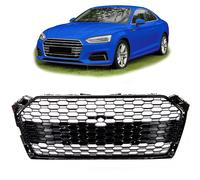 Compatible Audi A5 F5 Grille Nid d’Abeille Noir Brillant Avant LLCTOOLS