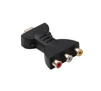 -Compatible avec 3 adaptateurs audio vidéo RVB Connecteur de composants