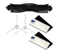 Compatible avec 360 S6 Kit de Remplacement for Robot Aspirateur, Comprend Brosse Principale/Latérale, Lingette de Serpillière et Filtre HEPA, Pièces Détachées for Nettoyage Domestique(Set 4)
