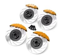 Compatible avec 3RACING pour Sakura D5S D5 1/10 RC Car Upgrade Parts Accessories 4pcs Metal 12mm Hex Wheel Hub Rim Brake Disc Caliper Pièces détachées RC(Blue,ColorC)