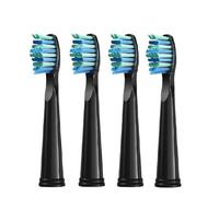 Compatible avec 4 recharges de poils brosse à dents(4 Pcs black)