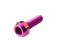 Compatible avec 6 boulons de jante fendus en titane BBS M7 * 24 mm 12 points à tête D vis Ti6Al4V deux pièces trois moyeu roue Ti fixation(Puple,M7x24)