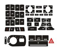 Compatible Avec A3 8P 2004 2005 2006 2007 2008 Kit De Réparation De Bouton Climatisation Tableau Bord Autocollants Commutateur Climatisation Tableau Réparation Autocollant