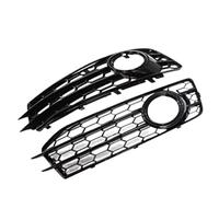 Compatible Avec A3 8P 2009-2012, 1 Paire De Couvercles De Calandre En Nid D'abeille Pour Pare-choc Avant De Voiture, Phare Antibrouillard En Maille Grille d'Antibrouillard