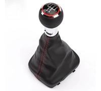 Compatible avec A3 S3 8P 2003-2013 à boîte manuelle 5 ou 6 vitesses Red Line Pommeau de levier de vitesses à soufflet(5 Speed)