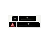 Compatible avec A4 2004 2005 2006 les modèles Autocollants réparation bouton commutation clignotant voiture couvercle porte-gobelet décoration intérieure Autocollant boutons