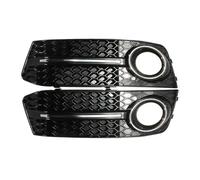 Compatible Avec A4 B8 2009 2010 2011 2012 8K0807681 2x Pare-chocs Avant De Voiture Antibrouillard Gauche Et Droit Calandre En Nid D'abeille Accessoires Noir Brillant Grille antibrouillard