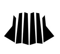 Compatible Avec A4 B9 8W 2016 2017 2018 2019 2020 2021 2022 2023 4 Portes Garniture De Porte Fenêtre Les Piliers Colonne BC Noirs Brillants Garniture Montant B Vitre