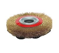 Compatible Avec ABDD: 1 Disque De Polissage En Fibre Grain 180 Et 1 Jeu De Brosses Plates En Fil D'acier De 200mm (8pouces) Avec Bagues D'adaptation.