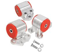 Compatible Avec Acura Pour Integra GS-R GS LS 2001 Pour Integra Pour Type 2000 Kit De Fixation Moteur 3 Trous Pour Conversion Supports Moteur De Remplacement support moteur voiture(Silver)