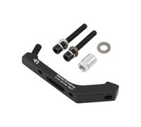 Compatible avec adaptateur de frein à disque de vélo en alliage d'aluminium compatible avec convertisseur d'étrier de montage plat usiné CNC vers support de poteau (arrière 140 mm)