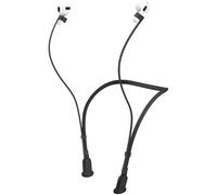 Compatible avec AirPod Pro 3ème et 2ème / AirPods 4ème et 3ème sangles, support tour de cou en silicone souple, cordon métallique anti-perte pour salle de sport, sangle anti-perte pour casque sans fil