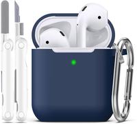 Compatible Avec Airpods 2Nd Generation 2019,1St Gen 2016 Charging Case Cover,Étui De Protection En Silicone Souple Compatible Avec Apple Airpods Avec Kit De Nettoyage Et Porte-Clés[J1383]