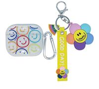 Compatible avec AirPods 3 génération Smile, mignonne et lisse dessin animé 3D Smile Design Silicone TPU Coque de protection pour enfants, adolescents, filles femmes pour AirPods 3rd [2021]