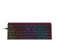 Compatible avec Ajazz Nacodex NK68, Clavier mécanique Filaire à 68 Touches, Capuchons de Touches de Terrain, Barre Lumineuse RGB, Clavier de Jeu et de Bureau(Black Contour Lines)