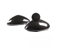 Compatible avec Alfa Romeo Giulia Stelvio Quadrifoglio 2017 2018 2019 2020 2021 Coque de rétroviseur en fibre de carbone for aile latérale de voiture. (Color : Carbon Look Stelvio)