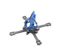 Compatible avec AlfaRC, kit de châssis T25 2,5 Pouces, empattement 105 mm, Fibre Carbone for Foxeer Predator Polar Nebula Nano 1103 1104 1106, Moteur Mobula(Blue)