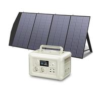 Compatible Avec ALLPOWERS, Kit De Panneaux Solaires 100 W 140 W 200 W, Chargeur Solaire Portable Avec Centrale Électrique Portable, Générateur De Batterie LiFePO4 600 W, Onduleur(R600 with 200W,UK)