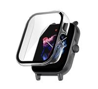 Compatible avec Amazfit GTS 3 - Coque de protection ultra fine en polycarbonate avec protection d'écran en verre blindé - Pour Amazfit GTR3 / GTR 3 pro (GTS3,blanc)