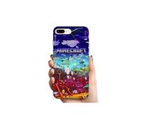 Compatible avec Apple, compatible avec iPhone 7 Plus, coque mobile en TPU Minecraft