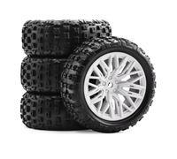 Compatible avec Arrma 2S pour Typhon pour Grom 1/18 Pièces De Mise À Niveau pour Voitures Télécommandées Accessoires 4 Pneus en Caoutchouc De 67 Mm, Hexagonaux De 12 Mm Voiture RC Pneus