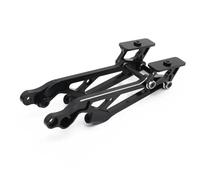 Compatible avec Arrma 6S pour Kraton pour Typhon pour Talion 1/8 RC Voiture Mise À Niveau Pièces De Modification Accessoires Ensemble De Montage D'aile Arrière en Métal détachées RC(Black)