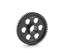 Compatible avec Arrma pour Granite pour Grom 1/18 Pièces Et Accessoires pour Voitures Radiocommandées Pignon Principal Droit en Acier 0,5 M 57 Dents 59 Dents ARA311196 RC Pièces