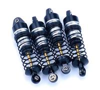 Compatible avec ARRMA pour Granite pour GROM pour Typhon pour Grom pour Mojave pour Grom 1/18 1/14 RC Pièces Détachées pour Voitures 4 Pièces Amortisseurs Métalliques Amortisseurs RC(Black)