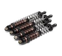 Compatible avec Arrma pour Granite pour Senton pour Rock pour Vorteks pour Typhon 1/10 RC Car Upgrade Parts Amortisseurs Avant Et Arrière en Métal Amortisseur RC(Brown)