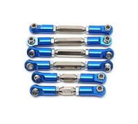 Compatible avec Arrma pour Granite pour SENTON pour VORTEKS pour Typhon pour Big pour Rock 1/10 RC Pièces Voiture Tiges De Direction en Métal Ensemble Maillons De Liaison Bielle RC Voitures