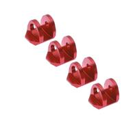 Compatible avec ARRMA pour Granite pour Typhon 1/14 1/18 RC Accessoires De Mise À Niveau pour Voiture Pièces 4 Pièces Protection D'amortisseur détachées RC(Red)