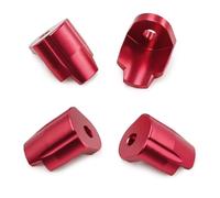 Compatible Avec Arrma Pour Mini Pour Mojave Pour Grom Pour Granite Pour Typhon 1/18 1/14 RC Cars Pièces De Mise À Niveau Couvercle Protection Antichoc En Métal 4 Pièces Pièces Voiture RC(Red)